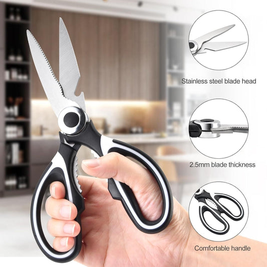 Multi-Kitchen Scissors - Chicken, Vegetable Cutter & Bottle Openers Tools